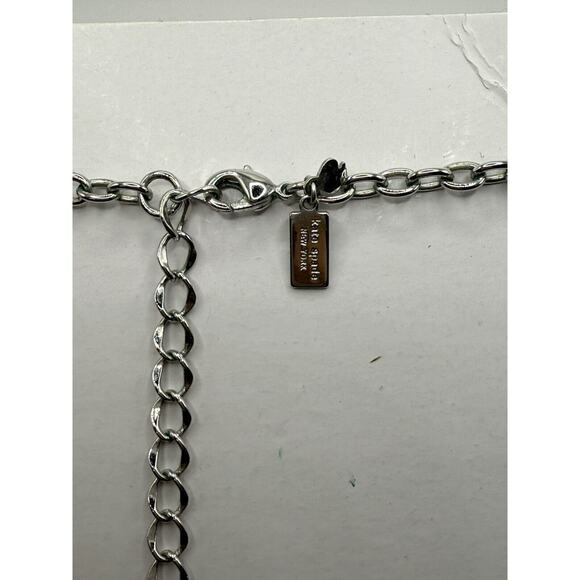 Vtg Kate Spade Crystal Capital Glow Collar Necklace Bridal Formal Statement - Picture 6 of 8